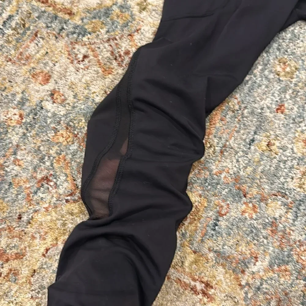 Lululemon Two front zipper leggings